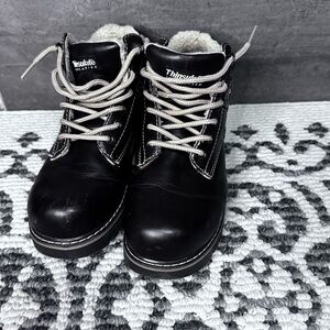 Thinsulate dark brown Lace-Up Winter Boots